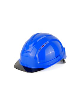 Каска защитная СОМЗ-80 Абсолют Престиж RAPID cиняя, cерый козырек