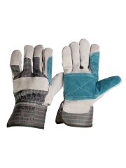 Перчатки BOXER комбинированные спилковые усиленные, крага, BXR1865