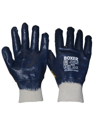 Перчатки BOXER с нитриловым покрытием, обливные, манжета, BXR1420