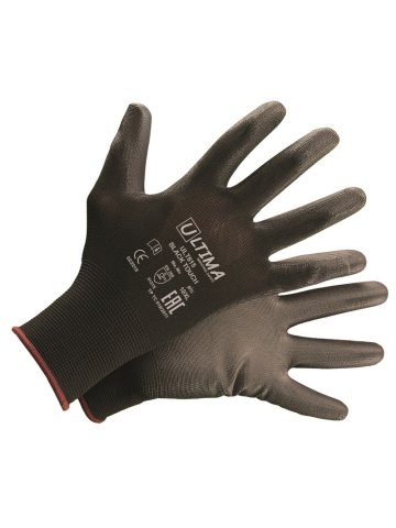 Перчатки BLACK TOUCH трикотажные нейлоновые с полиуретановым покрытием ULTIMA, ULT615