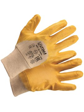 Перчатки с облегченным нитриловым покрытием, манжета, полуобливные, ULTIMA, ULT400L