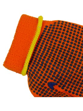 Перчатки BOXER из смесовой пряжи, утепленные акриловым флисом и с ПВХ точкой, BXR1934W