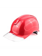 Каскетка защитная Абсолют® Визор красная
