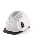 Каска защитная СОМЗ-80 Абсолют Престиж RAPID белая, серый козырёк