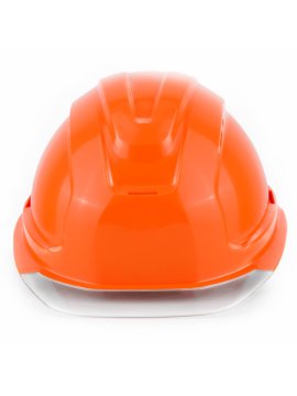 Каска защитная СОМЗ-80 Абсолют Престиж (электроизоляционная) оранжевая, прозрачный козырёк