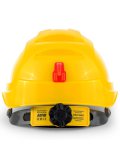 Каска защитная СОМЗ-80 Абсолют Престиж (электроизоляционная) желтая, прозрачный козырёк