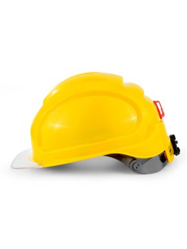 Каска защитная СОМЗ-80 Абсолют Престиж (электроизоляционная) желтая, прозрачный козырёк